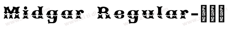 Midgar Regular字体转换